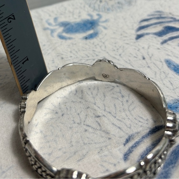 Brighton City of Lights Bangle Bracelet Silver Plated Retired Signed - Picture 9 of 12